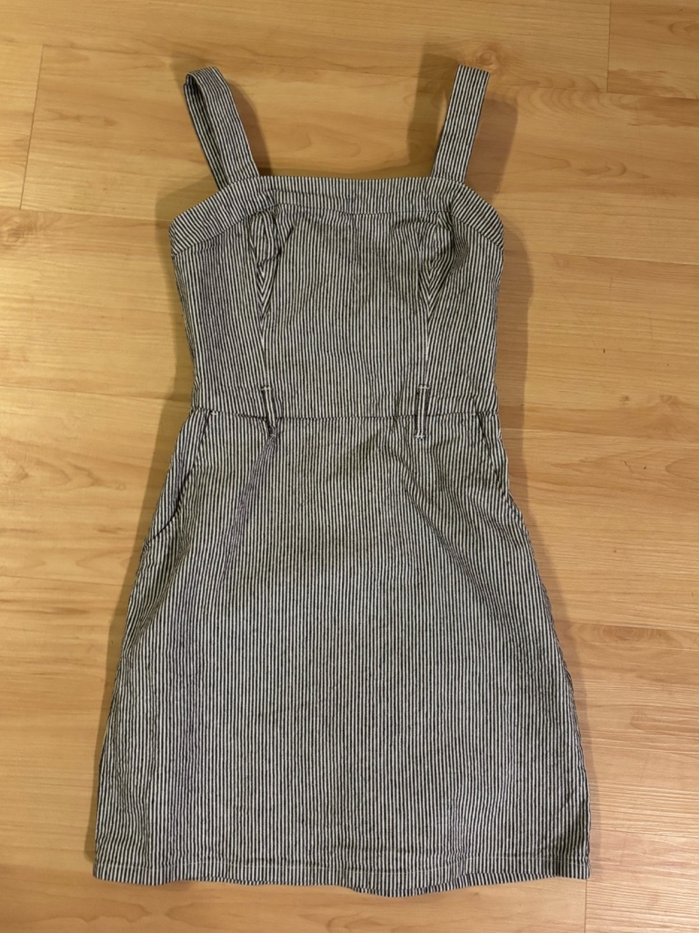 Hollister Black & White striped mini dress